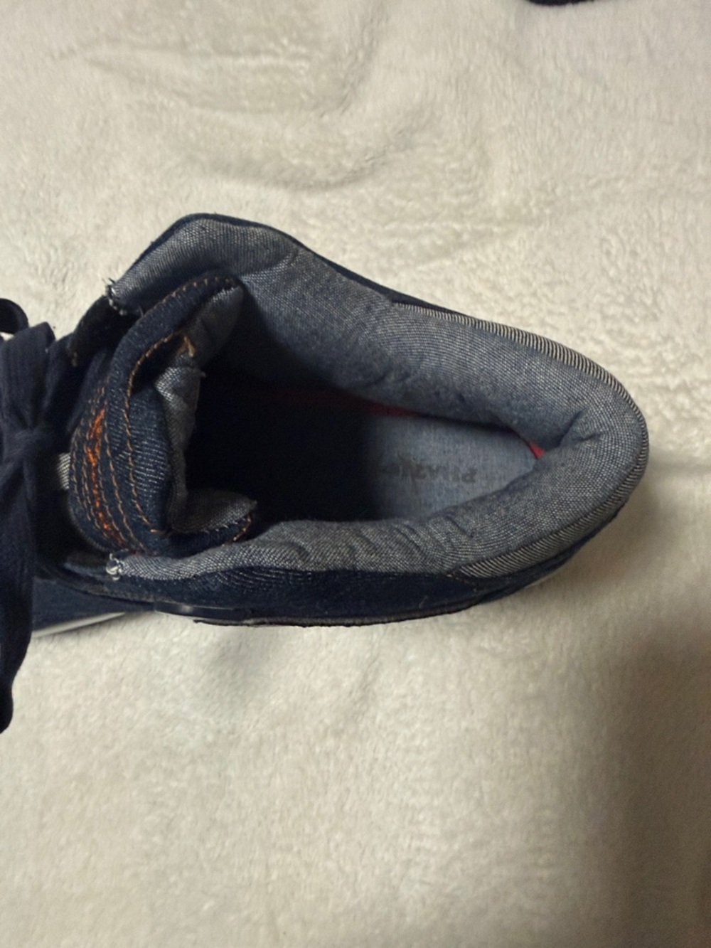 Phat Farm High-Top Sneakers in Navy Blue Denim - Picture 6 of 9